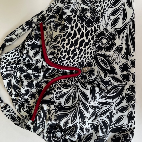 Gottex One Piece Halter Swimsuit, sz 16 - Picture 2 of 9